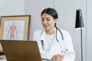 dental professional reviewing dental indemnity insurance