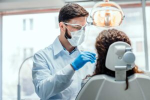 young dentist at work, representing dental indemnity insurance